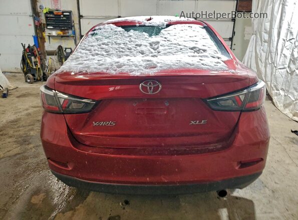 3MYDLBYV4KY510799 2019 TOYOTA YARIS Красный Вид сзади