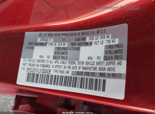 3MYDLBYVXJY302425 2018 TOYOTA YARIS IA Maroon Engine compartment view