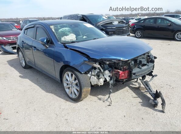 3MZBN1L31HM140957 2017 MAZDA 3 Синий Передняя правая четверть