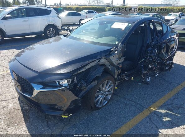 3MZBPABM3PM375895 2023 MAZDA 3 Black Առջևի ձախ երեք քառորդ տեսարան