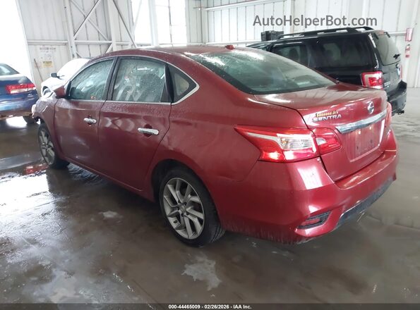3N1AB7AP0HL655814 2017 NISSAN SENTRA Red Tył lewy