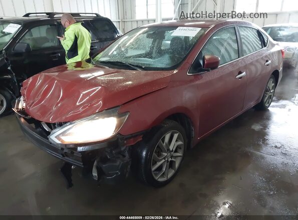 3N1AB7AP0HL655814 2017 NISSAN SENTRA Red Przód lewy