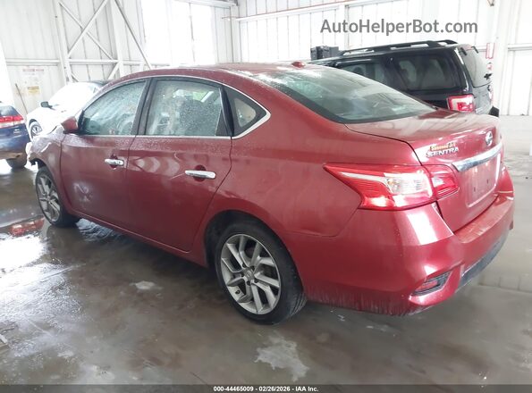 3N1AB7AP0HL655814 2017 NISSAN SENTRA Red Widok wnętrza 360 stopni