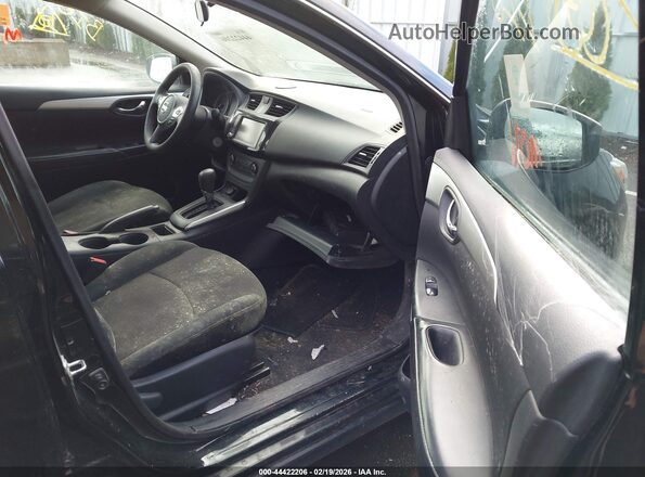 3N1AB7AP0KY298063 2019 NISSAN SENTRA Black Widok wnętrza z przodu