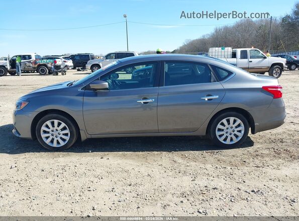3N1AB7AP1KY266657 2019 NISSAN SENTRA Gray სალონის 360-გრადუსიანი ხედი
