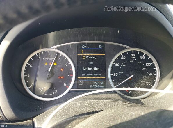 3N1AB7AP1KY296287 2019 NISSAN SENTRA Черный Вид щитка приборов