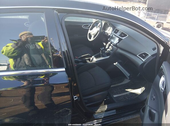3N1AB7AP1KY390573 2019 NISSAN SENTRA Black Widok wnętrza z przodu