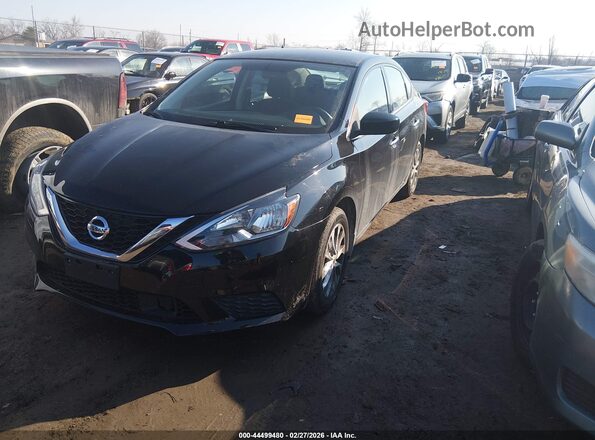 3N1AB7AP1KY390573 2019 NISSAN SENTRA Black Przód lewy