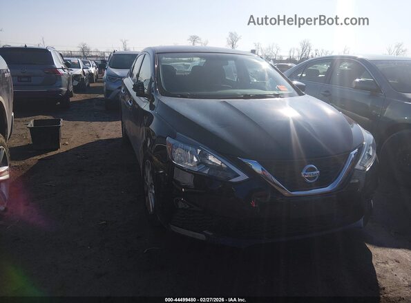 3N1AB7AP1KY390573 2019 NISSAN SENTRA Black Przód prawy