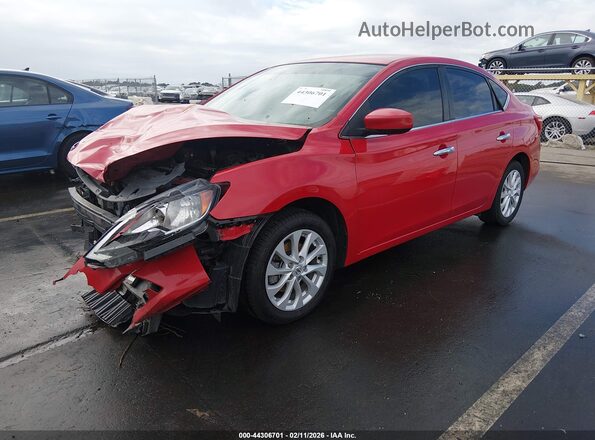 3N1AB7AP2JL633335 2018 NISSAN SENTRA Red Передня ліва чверть