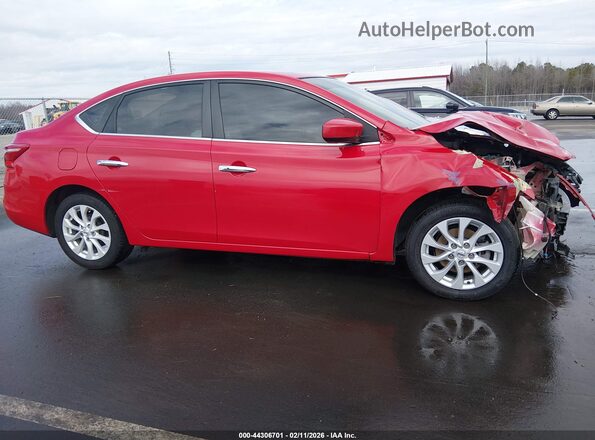 3N1AB7AP2JL633335 2018 NISSAN SENTRA Red Вид задньої частини салону