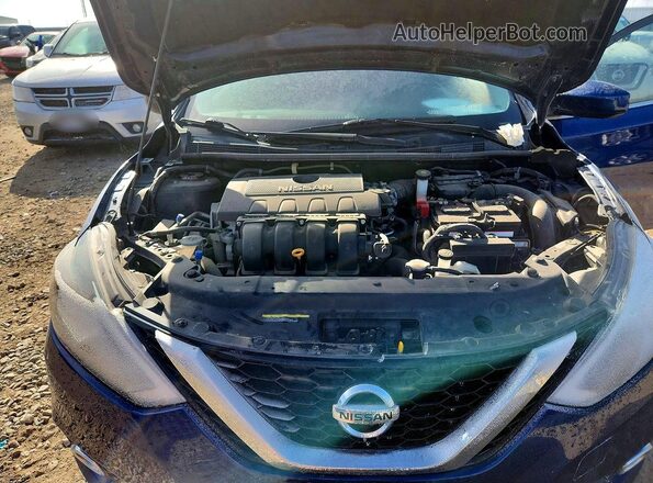 3N1AB7AP3JL641962 2018 NISSAN SENTRA Синий Вид задней части салона