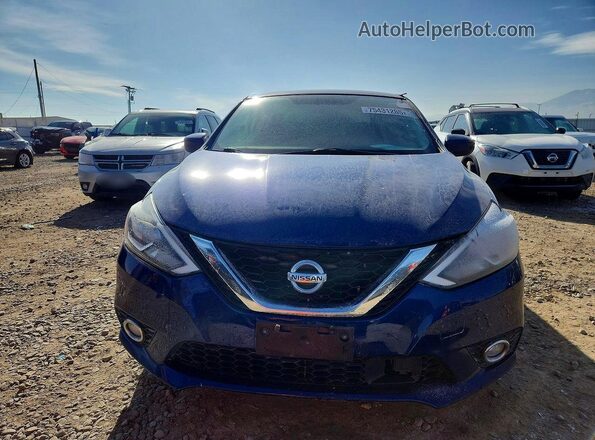 3N1AB7AP3JL641962 2018 NISSAN SENTRA Синий Вид спереди
