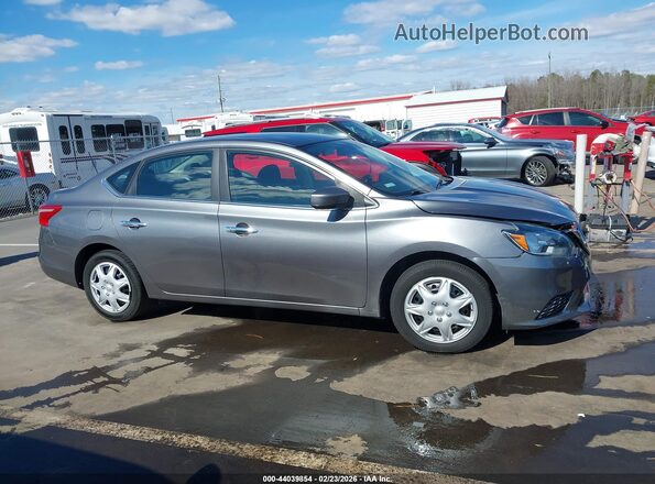 3N1AB7AP4GY219274 2016 NISSAN SENTRA Gray Widok wnętrza z tyłu