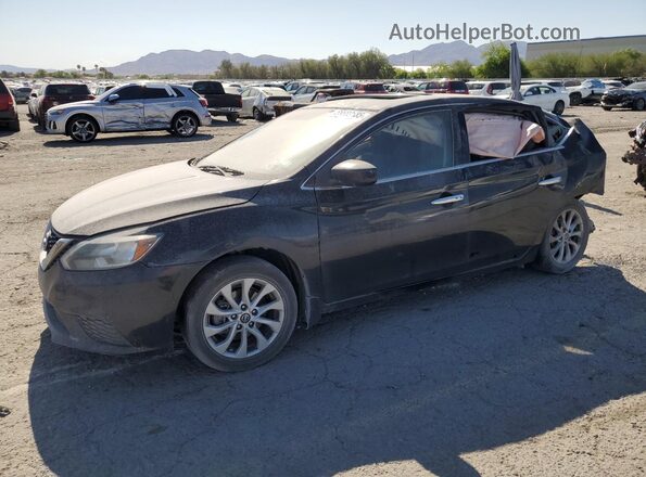 3N1AB7AP4GY224880 2016 NISSAN SENTRA Black Przód lewy