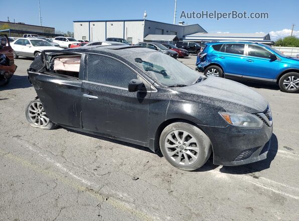 3N1AB7AP4GY224880 2016 NISSAN SENTRA Black Przód prawy