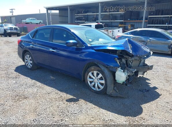 3N1AB7AP4HL657601 2017 NISSAN SENTRA Blue Delantero derecho