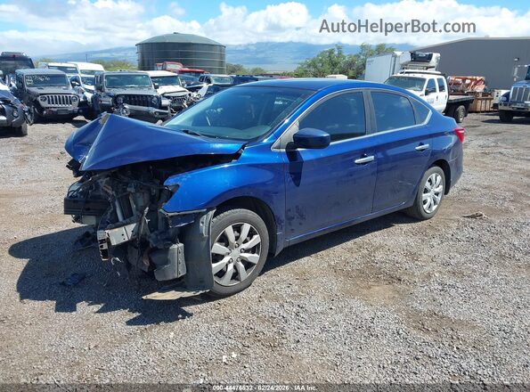 3N1AB7AP4HL657601 2017 NISSAN SENTRA Blue Vista tres cuartos delantera izquierda