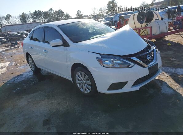 3N1AB7AP4HY268105 2017 NISSAN SENTRA Белый Передняя правая четверть