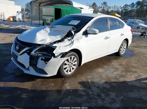 3N1AB7AP4HY268105 2017 NISSAN SENTRA Белый Передняя левая четверть