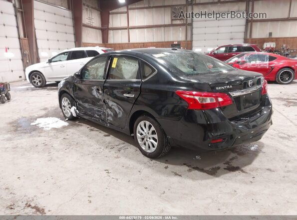 3N1AB7AP5KY303807 2019 NISSAN SENTRA Black Trasero izquierdo