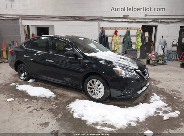 3N1AB7AP5KY303807 2019 NISSAN SENTRA Black Delantero derecho
