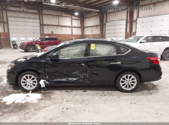 3N1AB7AP5KY303807 2019 NISSAN SENTRA Black Vista interior de 360 grados