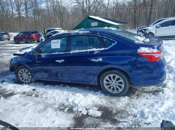 3N1AB7AP5KY412378 2019 NISSAN SENTRA Синий Панорамный вид салона 360°