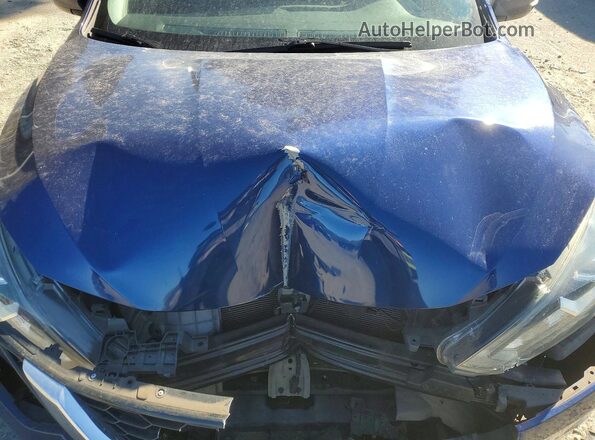 3N1AB7AP7HY205113 2017 NISSAN SENTRA Синий Вид задней части салона