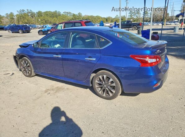 3N1AB7AP7HY205113 2017 NISSAN SENTRA Синий Задняя левая четверть