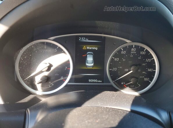 3N1AB7AP7HY205113 2017 NISSAN SENTRA Синий Вид щитка приборов
