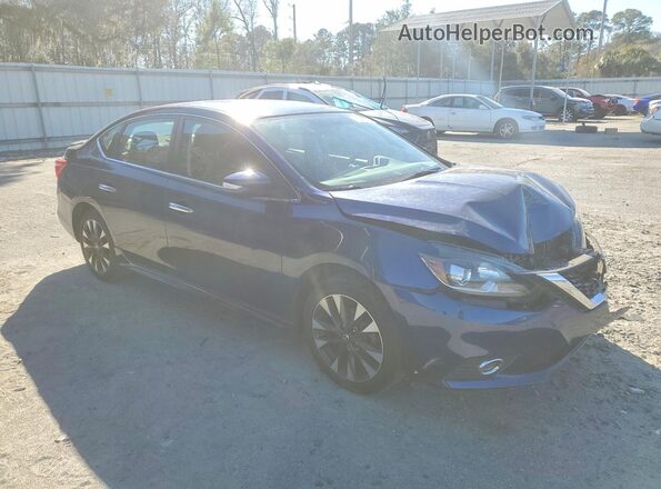 3N1AB7AP7HY205113 2017 NISSAN SENTRA Синий Передняя правая четверть