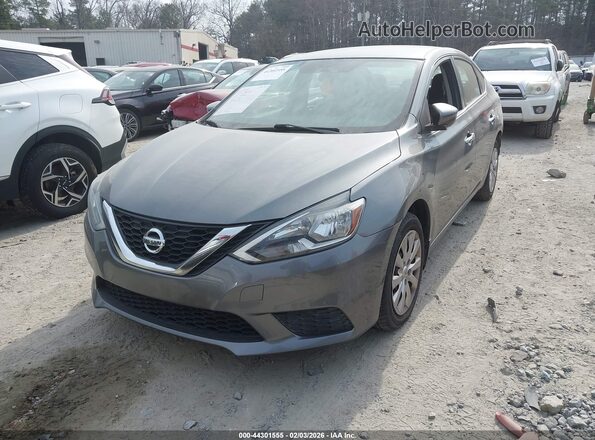 3N1AB7AP7HY337319 2017 NISSAN SENTRA Серый Передняя левая четверть