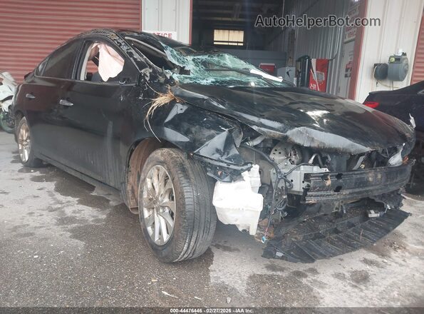 3N1AB7AP7JY221351 2018 NISSAN SENTRA Black Przód prawy