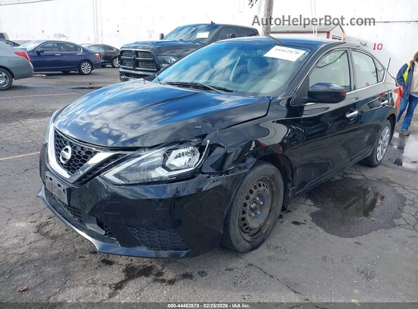 3N1AB7AP7JY230728 2018 NISSAN SENTRA Черный Передняя левая четверть