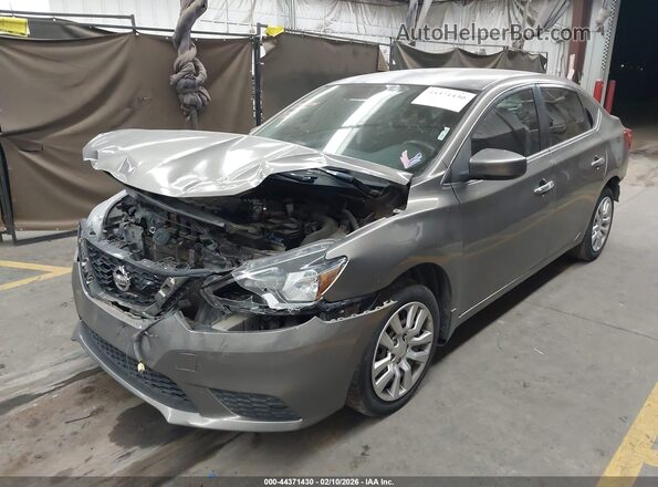 3N1AB7AP8GY319717 2016 NISSAN SENTRA Gray Front left