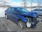 2018 Nissan Sentra Sv Blue vin: 3N1AB7AP8JY216479