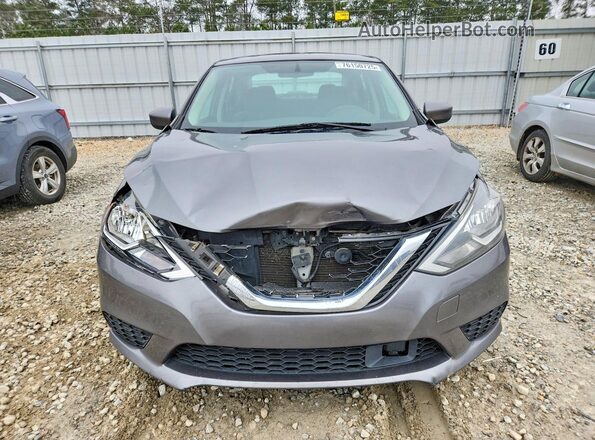 3N1AB7AP9KY245720 2019 NISSAN SENTRA Gray Widok z przodu