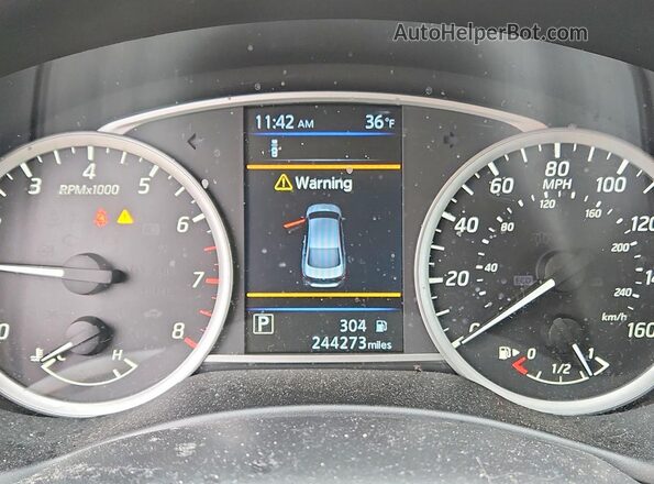 3N1AB7AP9KY245720 2019 NISSAN SENTRA Gray Widok zestawu wskaźników