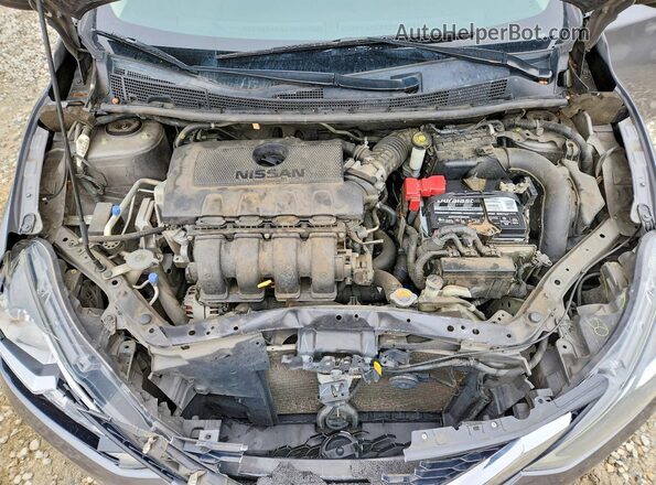 3N1AB7AP9KY245720 2019 NISSAN SENTRA Gray Widok wnętrza z tyłu