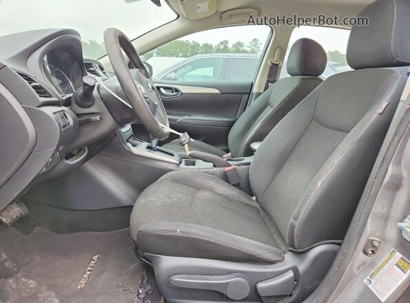 3N1AB7AP9KY245720 2019 NISSAN SENTRA Gray Widok wnętrza z przodu