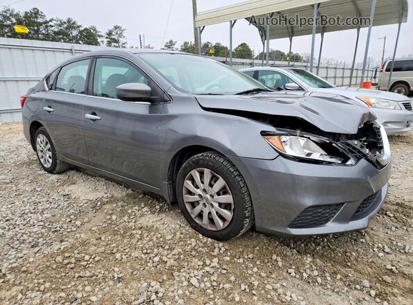 3N1AB7AP9KY245720 2019 NISSAN SENTRA Gray Przód prawy
