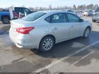 2019 Nissan Sentra Sv Серебряный vin: 3N1AB7AP9KY262288