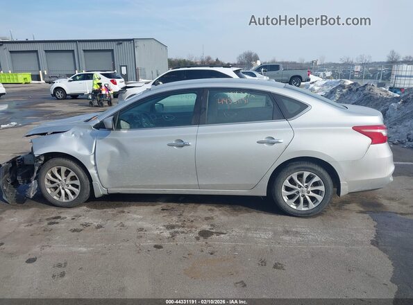 3N1AB7AP9KY262288 2019 NISSAN SENTRA Серебряный Панорамный вид салона 360°