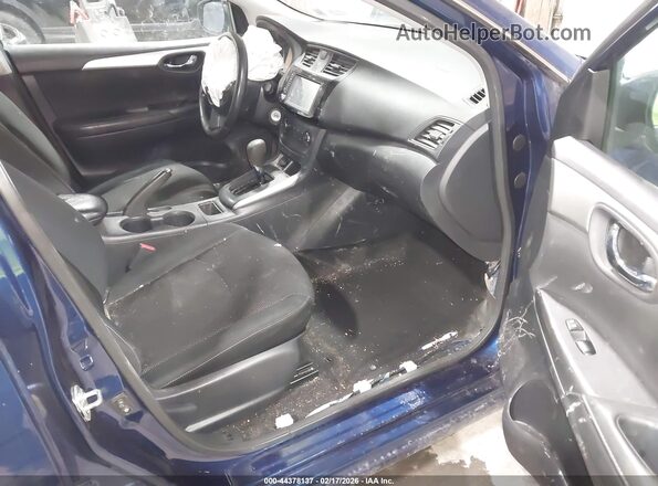 3N1AB7AP9KY458005 2019 NISSAN SENTRA Синий Вид салона спереди