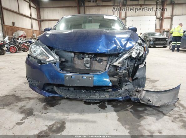 3N1AB7AP9KY458005 2019 NISSAN SENTRA Синий Вид спереди