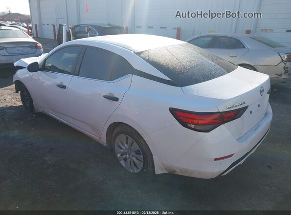 3N1AB8BV2SY385434 2025 NISSAN SENTRA White უკანა მარცხენა