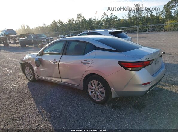 3N1AB8BV7LY293334 2020 NISSAN SENTRA Серебряный Задняя левая четверть