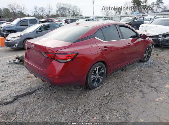 3N1AB8CV2MY318690 2021 NISSAN SENTRA Красный Задняя правая четверть