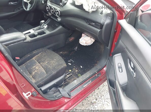 3N1AB8CV2MY318690 2021 NISSAN SENTRA Красный Вид салона спереди